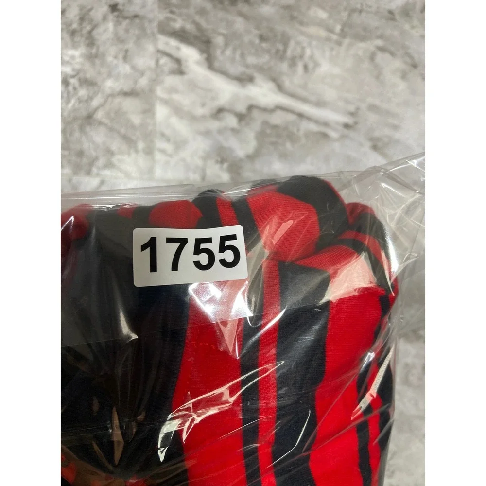 Ralph Lauren Men's Small Classic Red & Black Striped Polo Shirt Short Sleeve